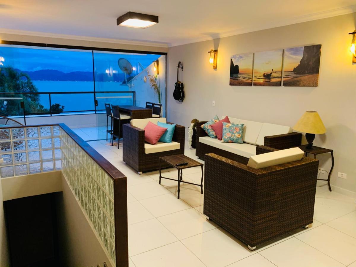Lindo Duplex Pe Na Areia Com Praia Privativa Caraguatatuba Eksteriør bilde