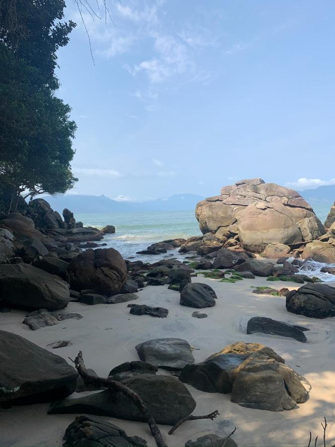 Lindo Duplex Pe Na Areia Com Praia Privativa Caraguatatuba Eksteriør bilde