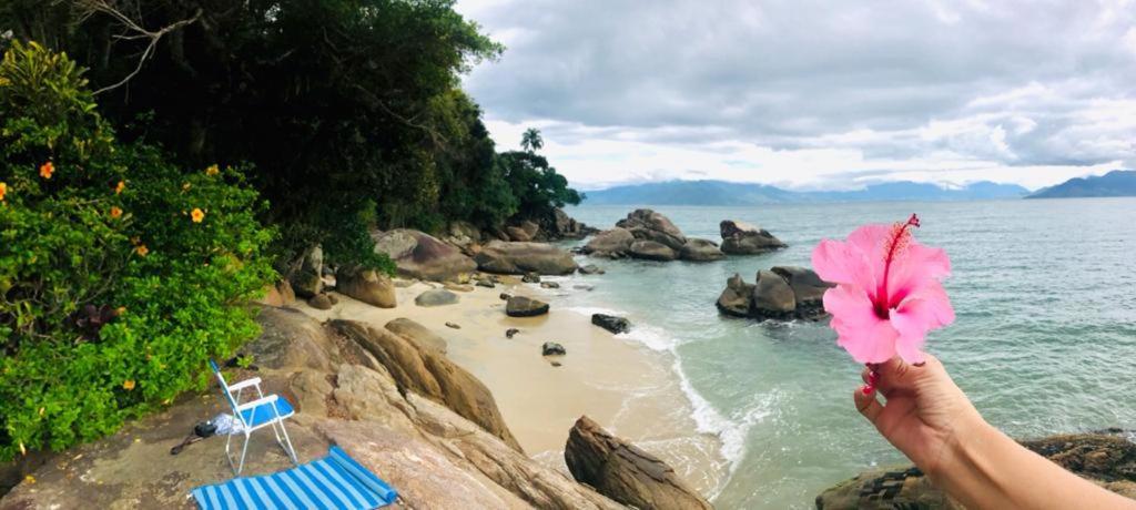 Lindo Duplex Pe Na Areia Com Praia Privativa Caraguatatuba Eksteriør bilde
